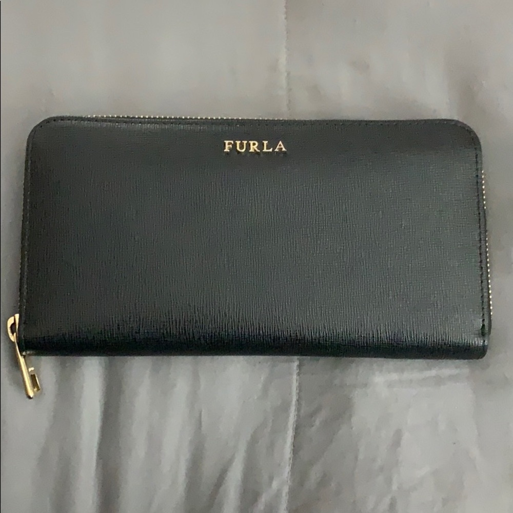Furla zip around wallet